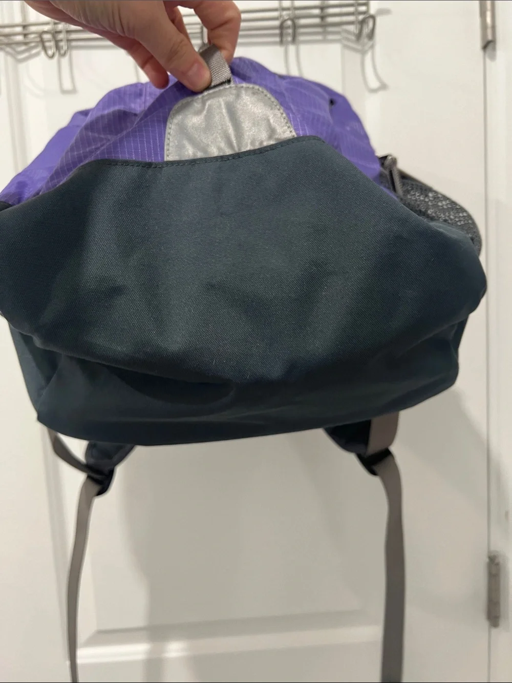 L.L. Bean Purple and Black Backpack NWOT
